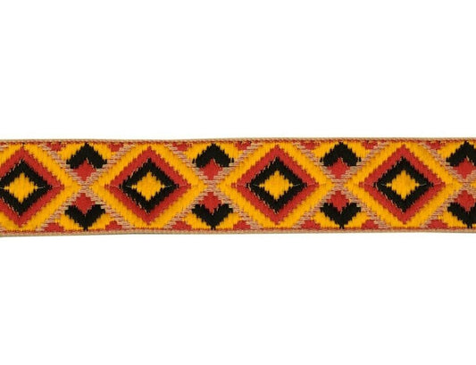 3 Yard 30MM Sari Border Indian Craft Trim Sewing Ribbon Lace Edging Tape Yellow