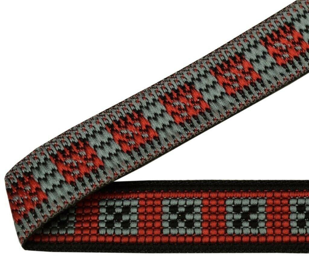 3 Yard Sari Border Indian Craft Trim Sewing Ribbon Lace Edging Tape Black Maroon