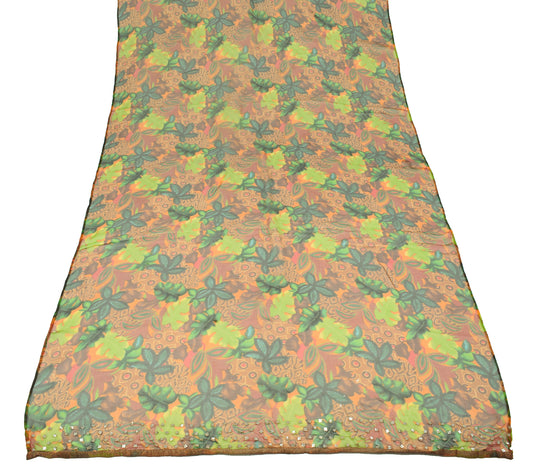 Sushila Vintage Multi-Color Scrap Dupatta Pure Silk Multi-Color Long Stole Wrap