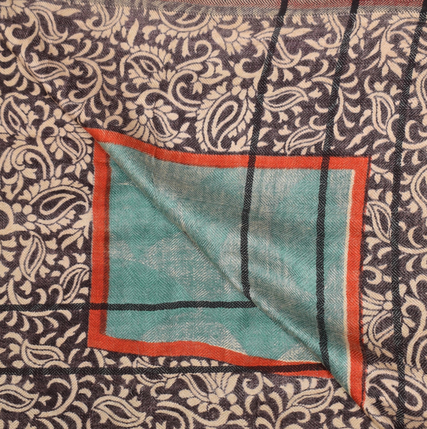 Sushila Vintage Madhubani or Mithila style Dupatta Pure Woolen Multi-Color Long Stole