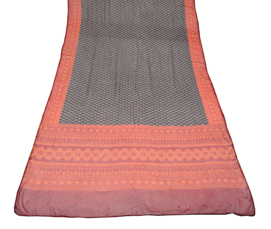 Sushila Vintage Floral Black Dupatta Pure Georgette Printed Long Stole