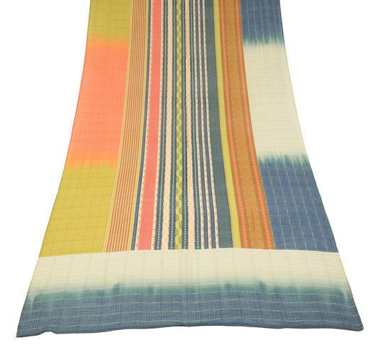 Sushila Vintage Multi-Color Dupatta Pure Cotton Silk Printed Long Stole Wrap