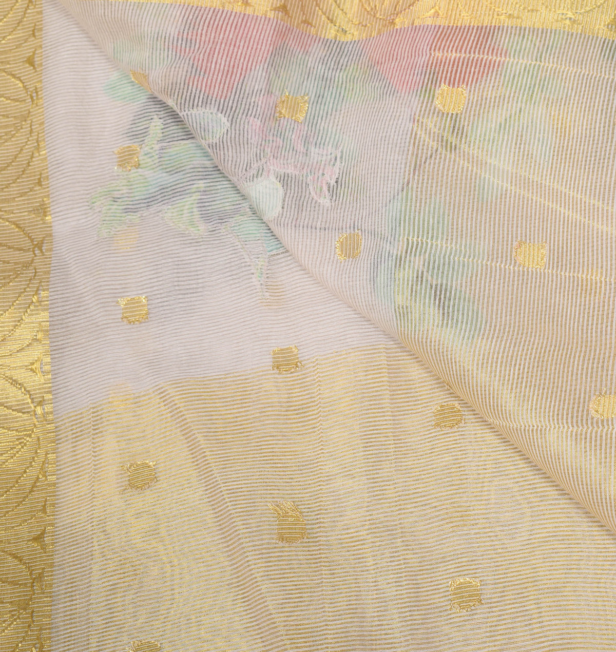 Sushila Vintage Gray Dupatta Art Cotton Silk Applique Work Long Stole Wrap