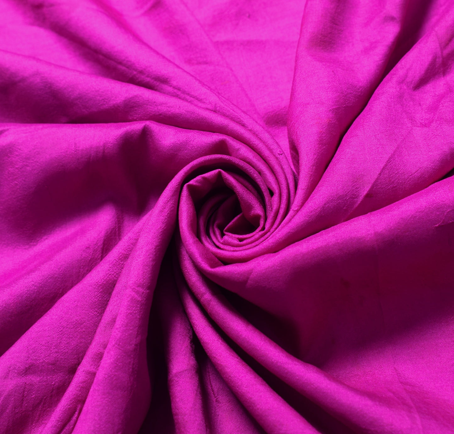 Sushila Vintage Pure Silk Sari Remnant Scrap Magenta Multi-Purpose Craft Fabric