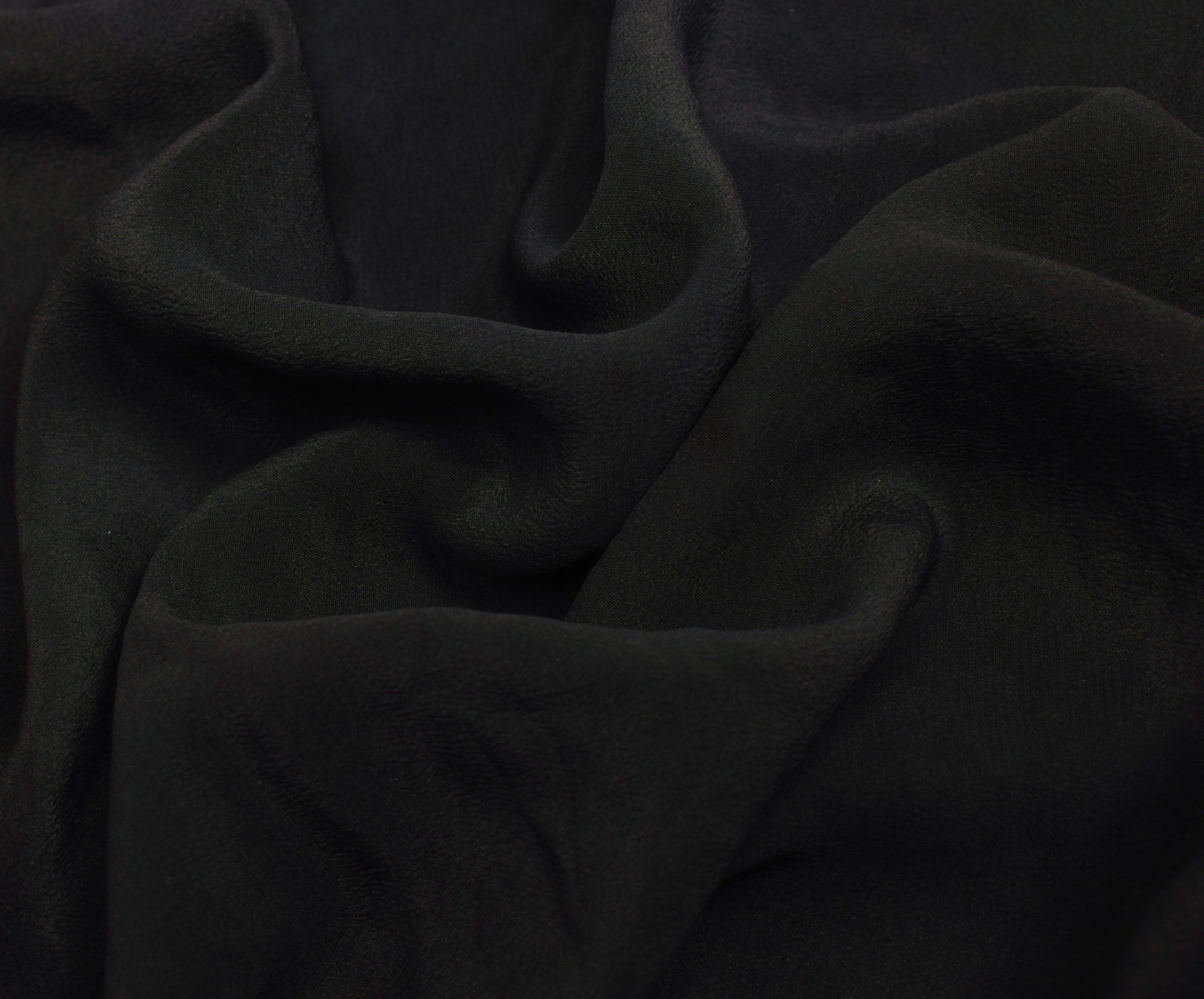 Sushila Vintage Black Saree 100% Pure Crepe Silk Hand Beaded Floral Sari Fabric