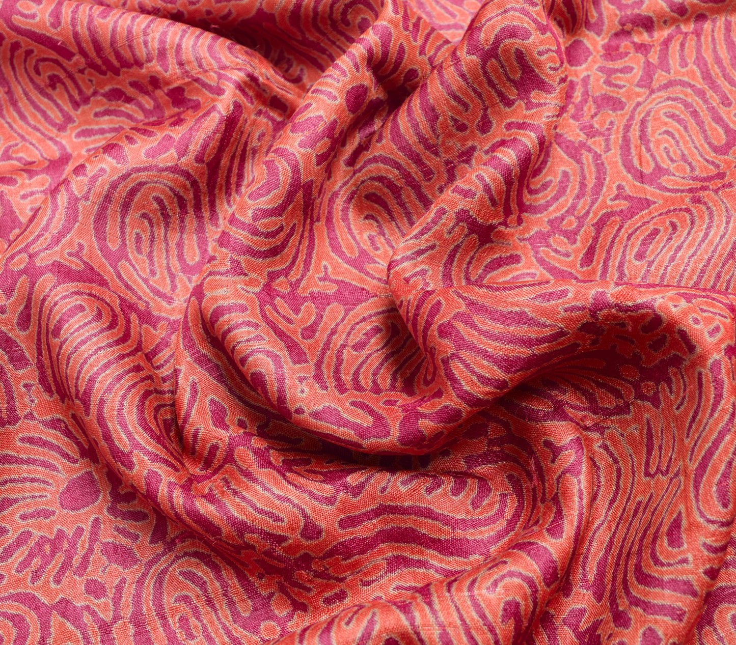 Sushila Vintage 100% Pure Silk Saree Printed & Woven Soft Handloom Sari Fabric