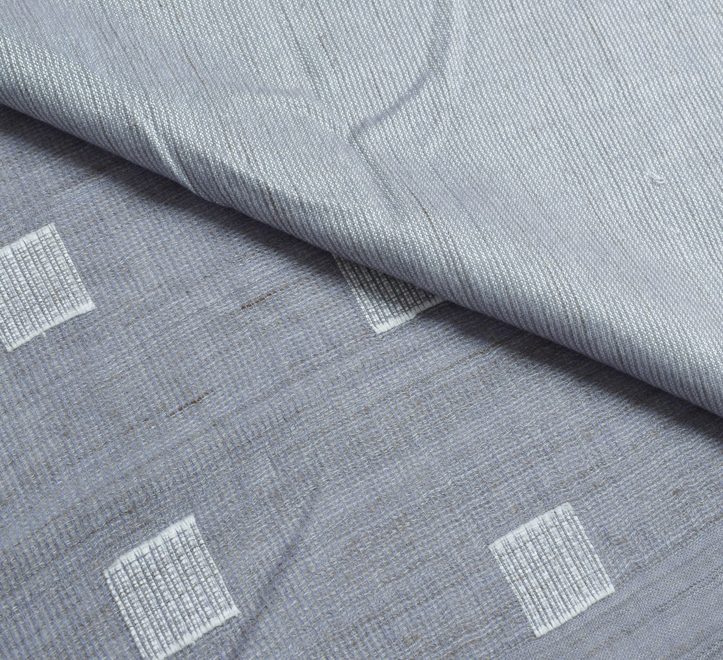 Sushila Vintage Pure Cotton Saree Hand Woven Geometrical Breathable Sari Fabric