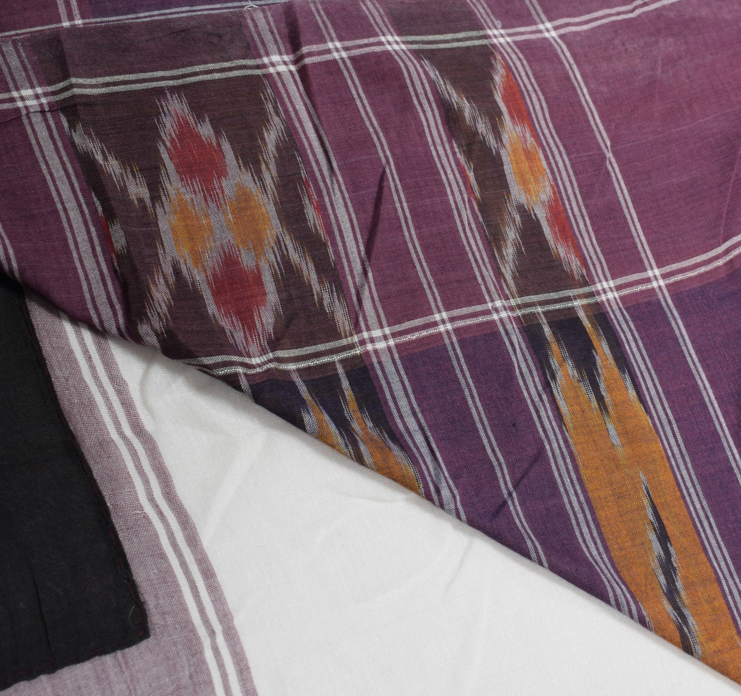 Sushila Vintage Sambalpuri Ikat Saree Pure Cotton Hand Woven Patola Sari Fabric