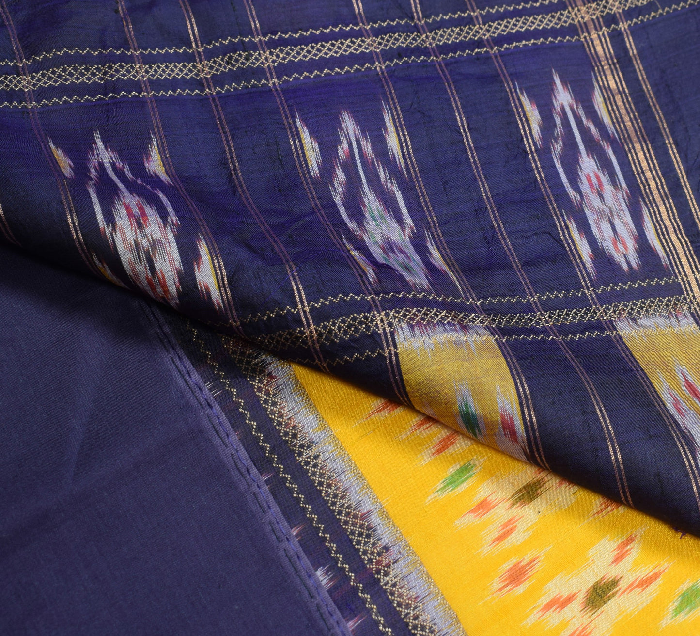 Sushila Vintage Maroon Saree Pure Silk Hand Woven Ikat Patola Rare Sari Fabric