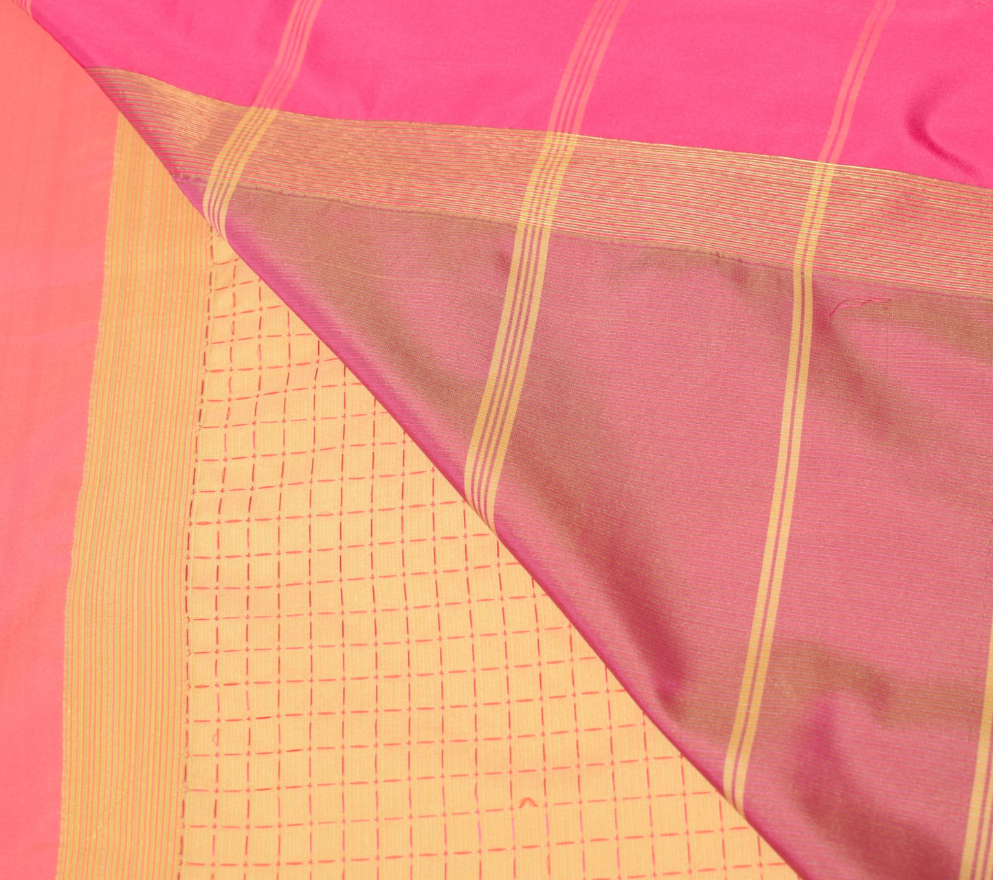 Sushila Vintage Arani Pattu Saree Hand Woven Art Silk Brown 5YD Soft Sari Fabric