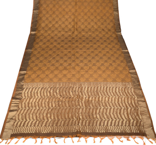 Sushila Vintage Heavy Mustard Kanjivaram Saree Pure Silk Woven Brocade 5YD Sari