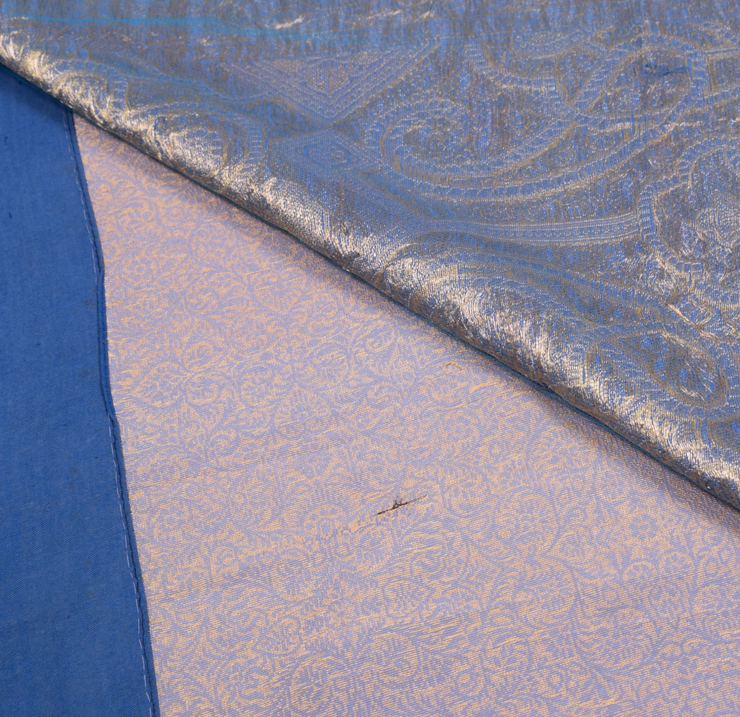 Sushila Vintage Lavender Banarasi Pure Silk Saree Hand Woven HEAVY Sari Fabric