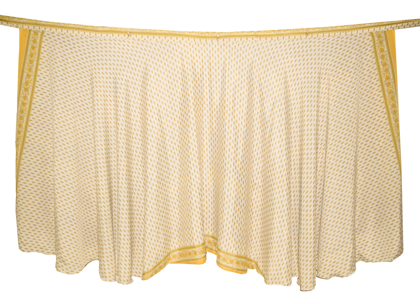 Sushila Vintage Silk Saree Double Layer Magic Wrap Reversible Skirt Beach Dress