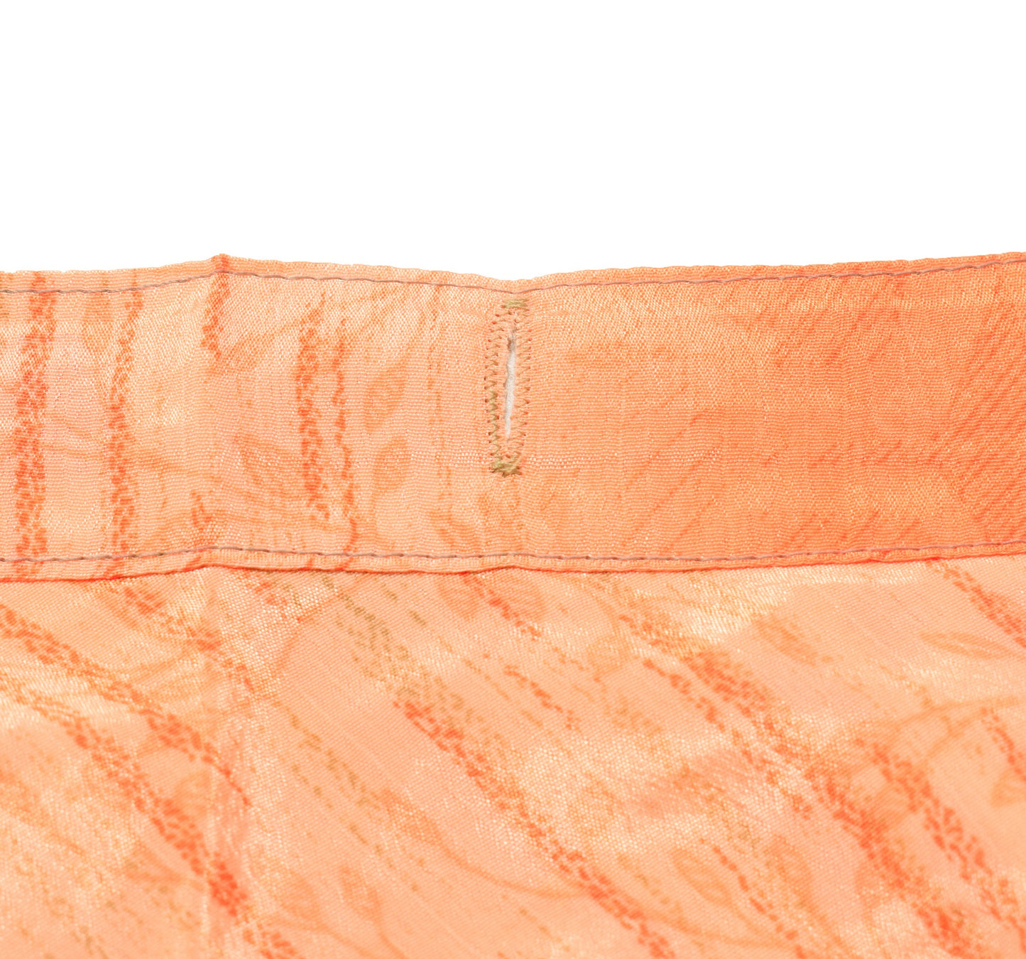 Sushila Vintage Orange Floral Saree Magic Wrap Reversible Skirt Art Silk Beach Dress