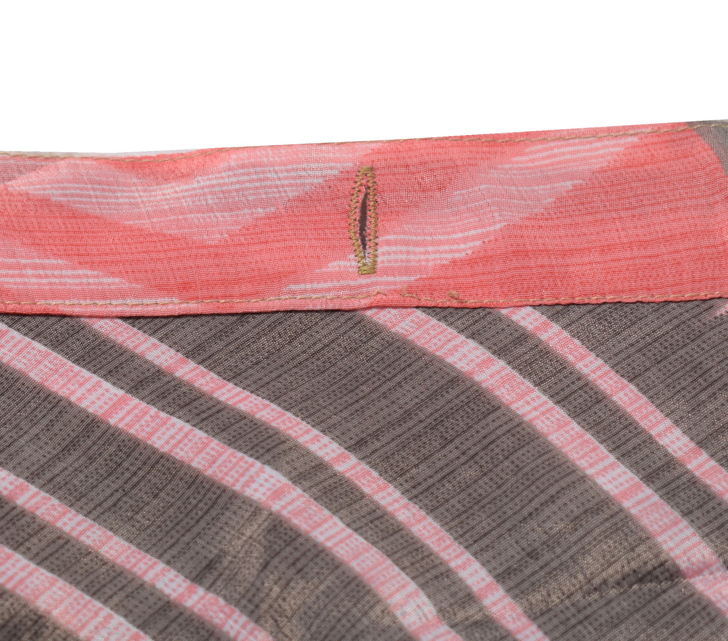 Sushila Vintage Art Silk Saree Magic Wrap Reversible Skirt Pink Floral Beach Dress