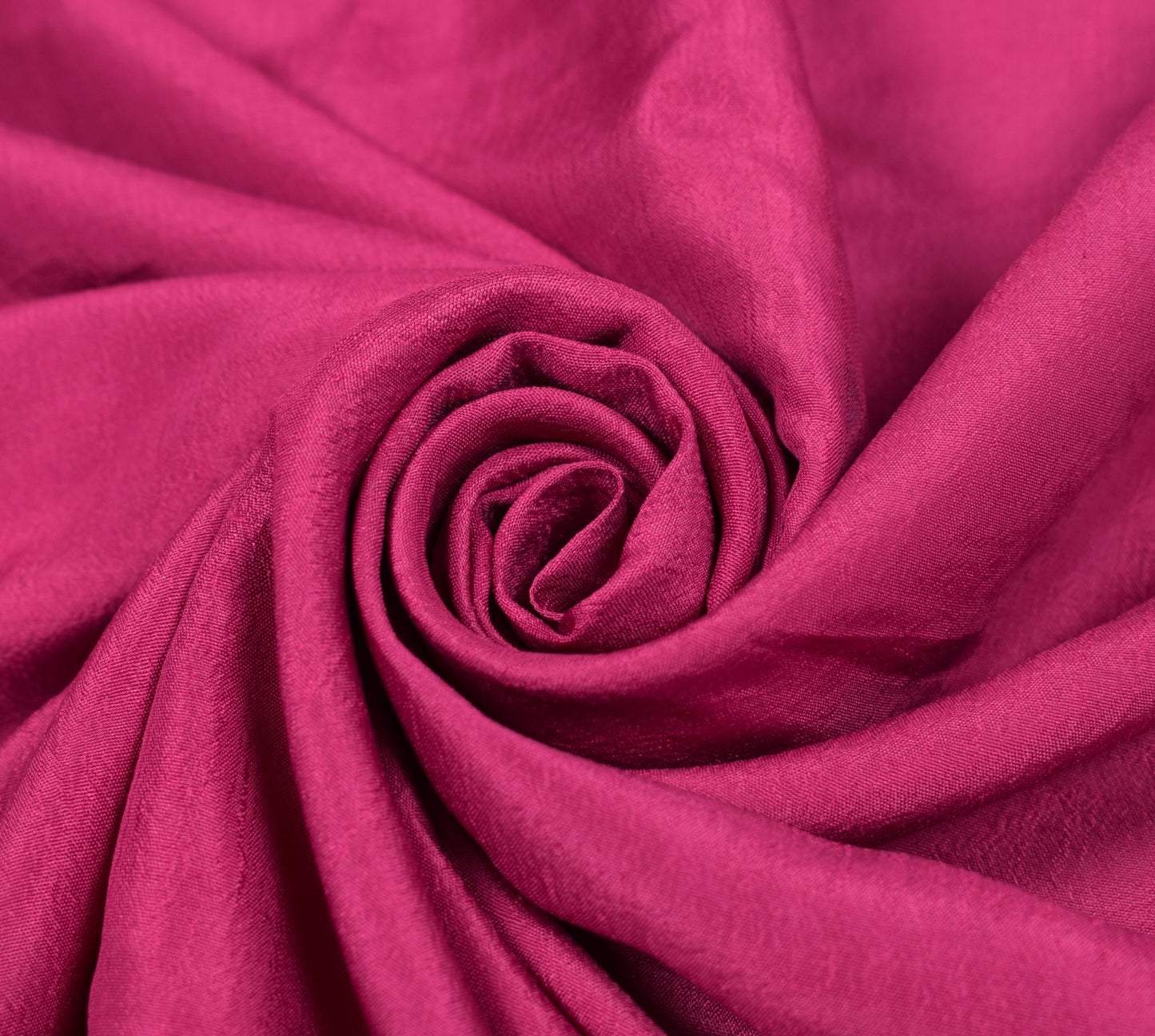 Sushila Vintage Magenta Sari Remnant Scrap Multi Purpose Pure Silk Craft Fabric