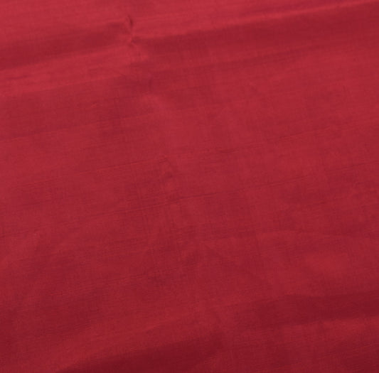 Sushila Vintage Maroon Sari Remnant Scrap Multi Purpose Pure Silk Craft Fabric
