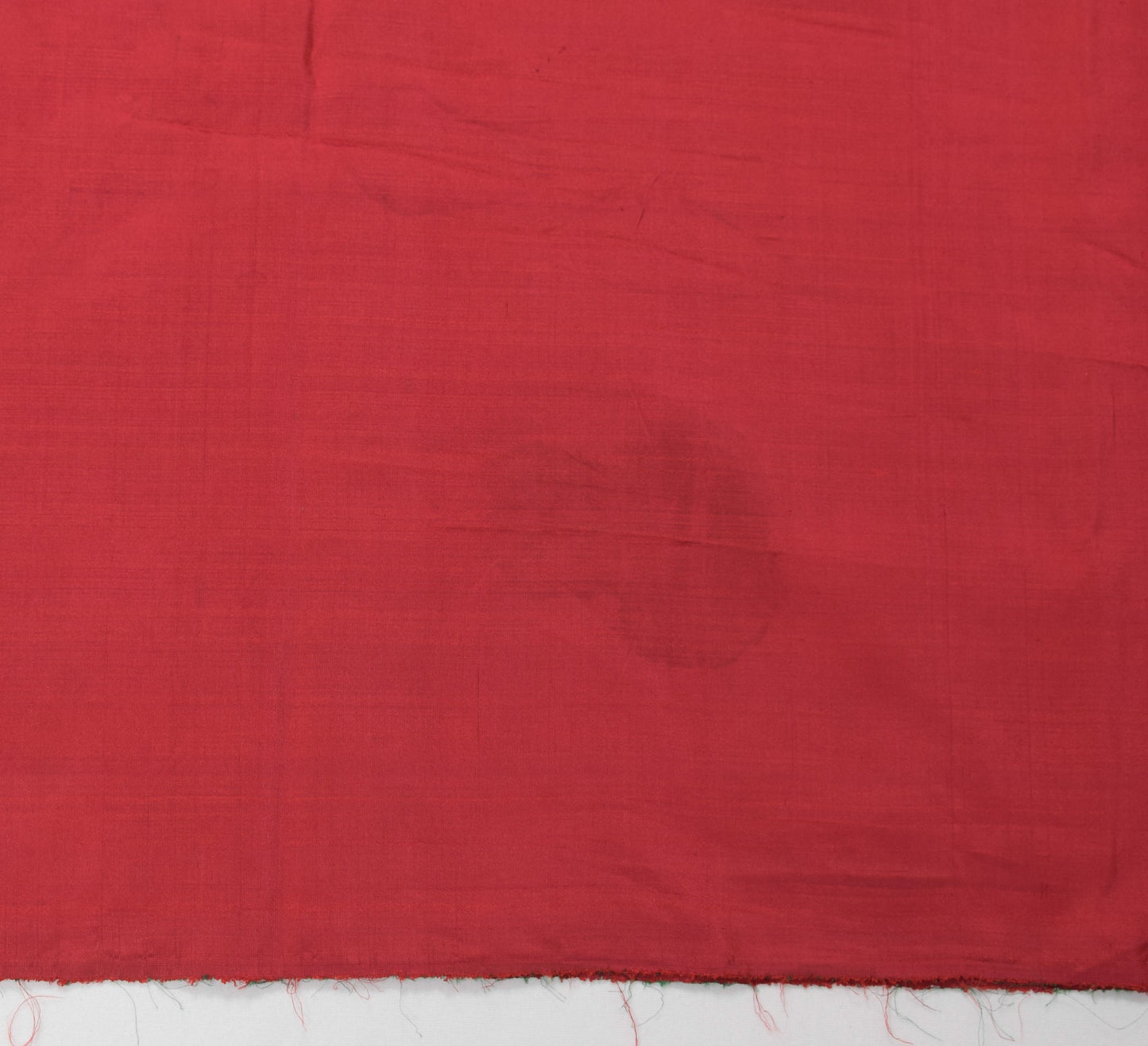 Sushila Vintage Maroon Sari Remnant Scrap Multi Purpose Pure Silk Craft Fabric