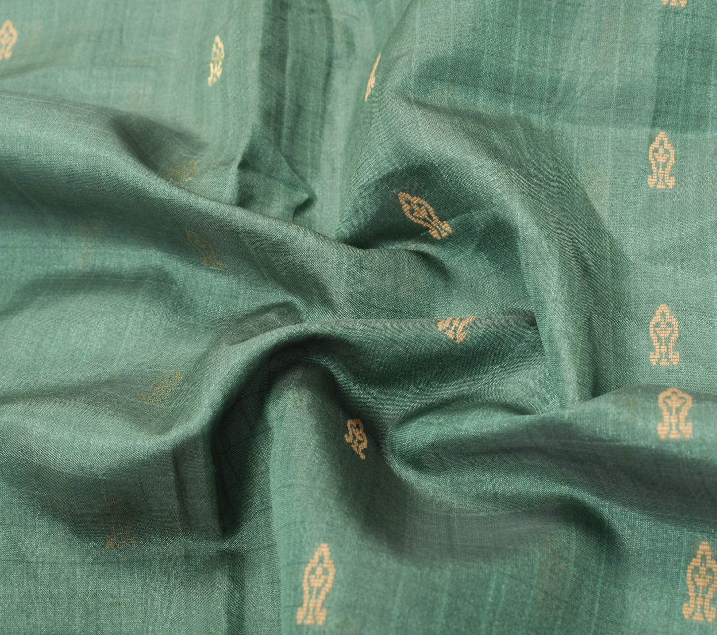 Sushila Vintage Woven Sari Remnant Scrap Multi Purpose Pure Silk Craft Fabric