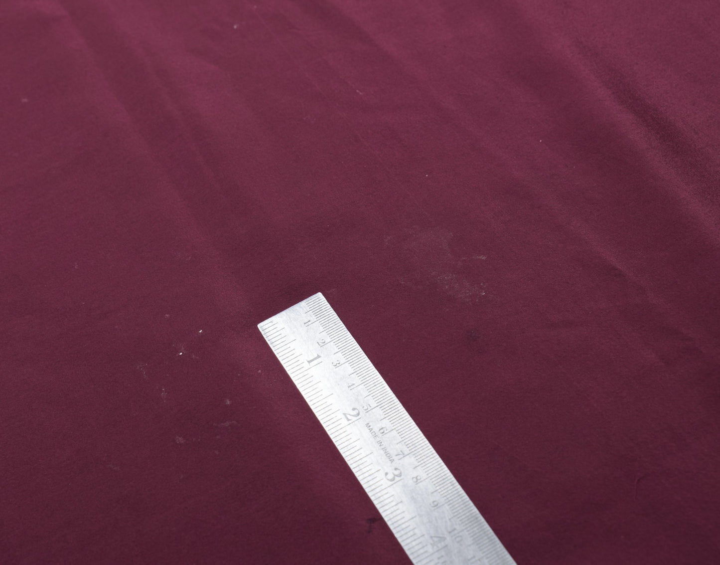 Sushila Vintage Burgundy Sari Remnant Scrap Pure Crepe Silk Soft 4YDCraft Fabric