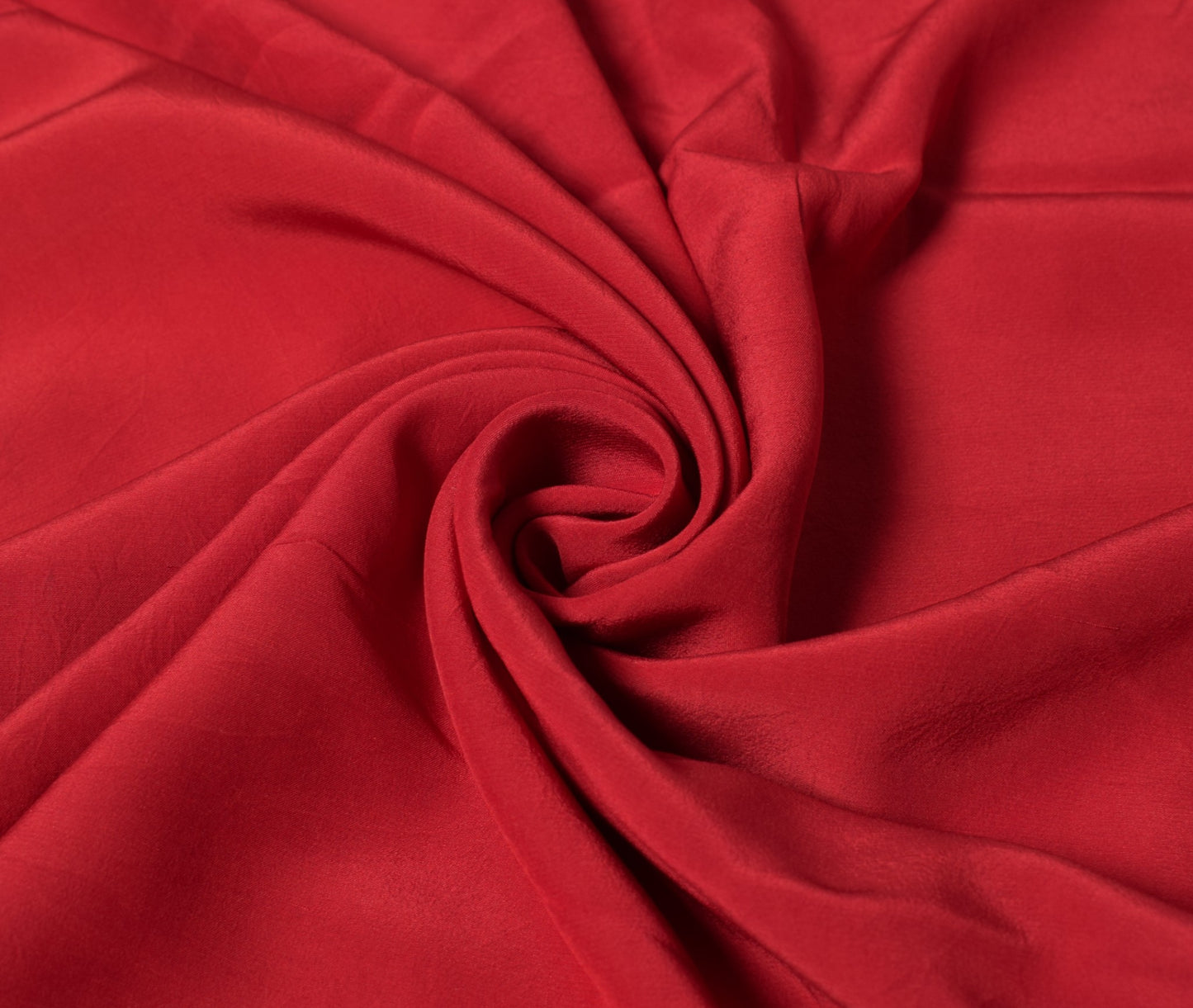 Sushila Vintage Red Sari Remnant Scrap Multi Purpose Pure CrepeSilk Craft Fabric