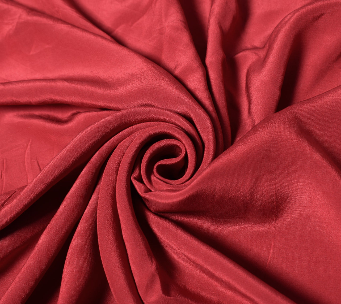 Sushila Vintage Red Sari Remnant Scrap Pure Crepe Multi Purpose Craft Fabric