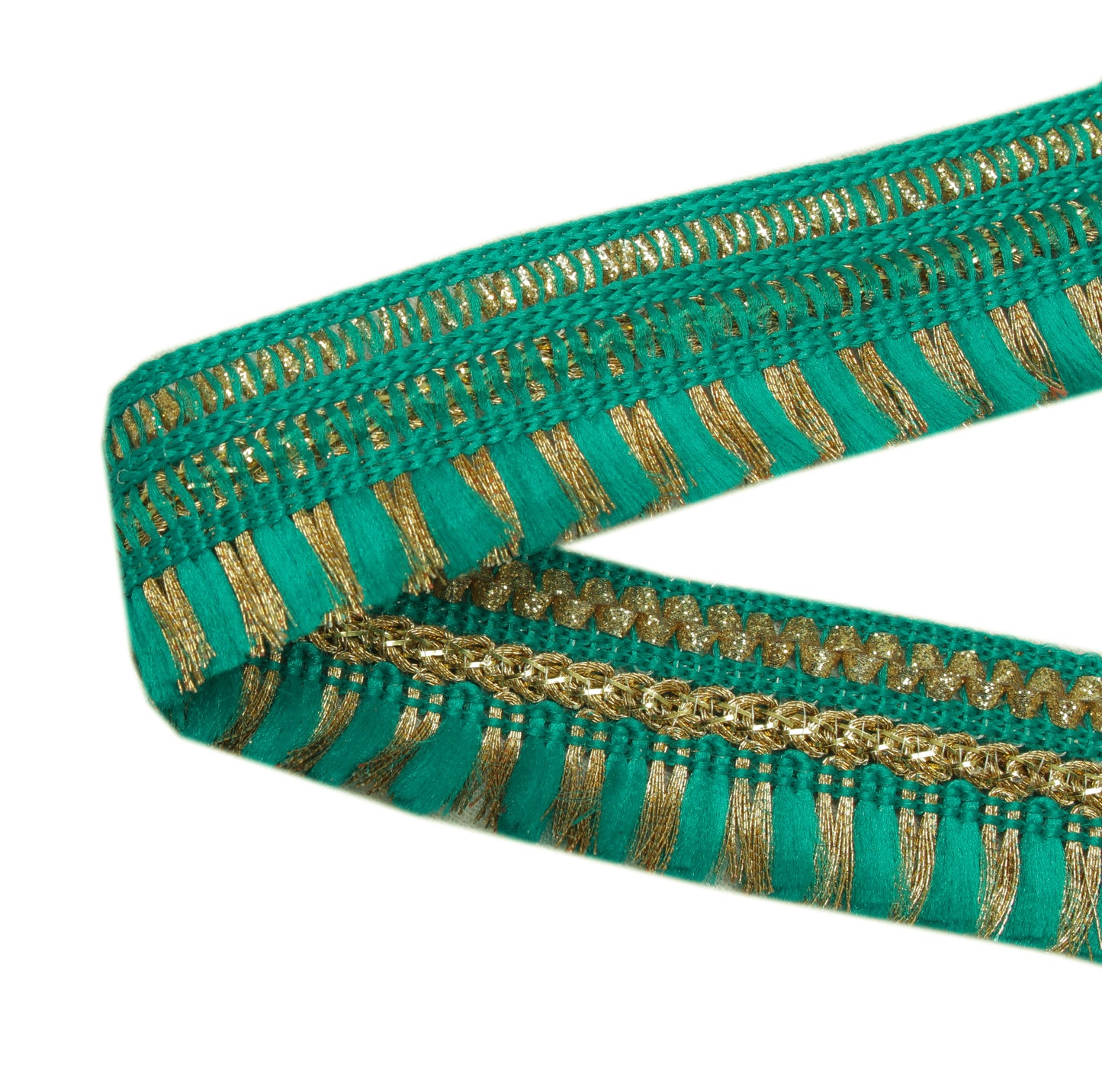 Sushila Vintage 9 Yard Sari Border Craft Trim Sewing Ribbon Lace Edging Blue