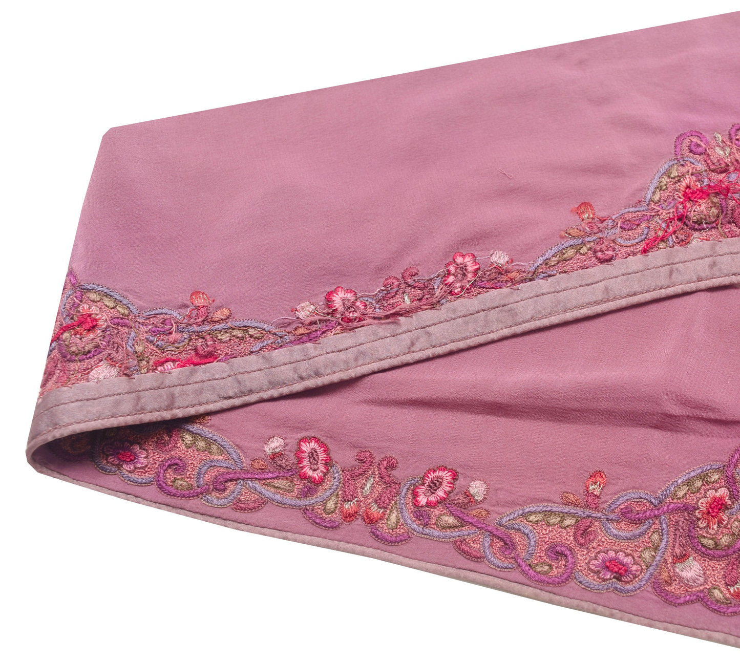 Sushila Vintage Crepe Saree Border Embroidered Craft Sewing Trim Lace Ribbon