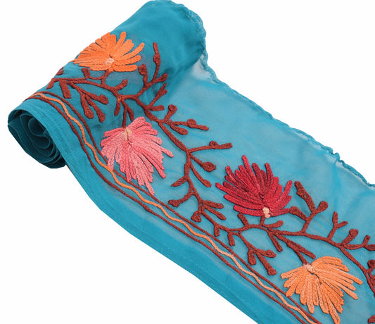 Sushila Vintage Kashmiri Embroidered Saree Border Craft Sewing Trim Lace Ribbon