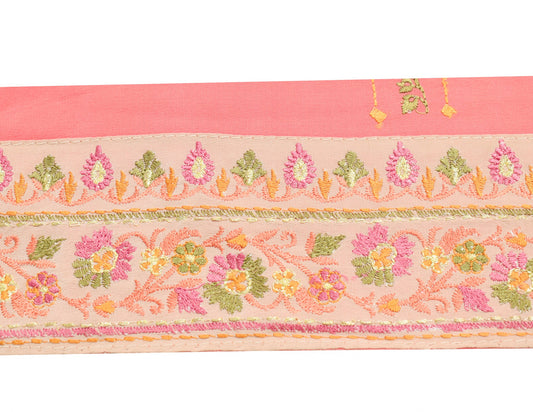 Sushila Vintage Cream Saree Border Indian Craft Embroidered Sewing Trim Ribbon