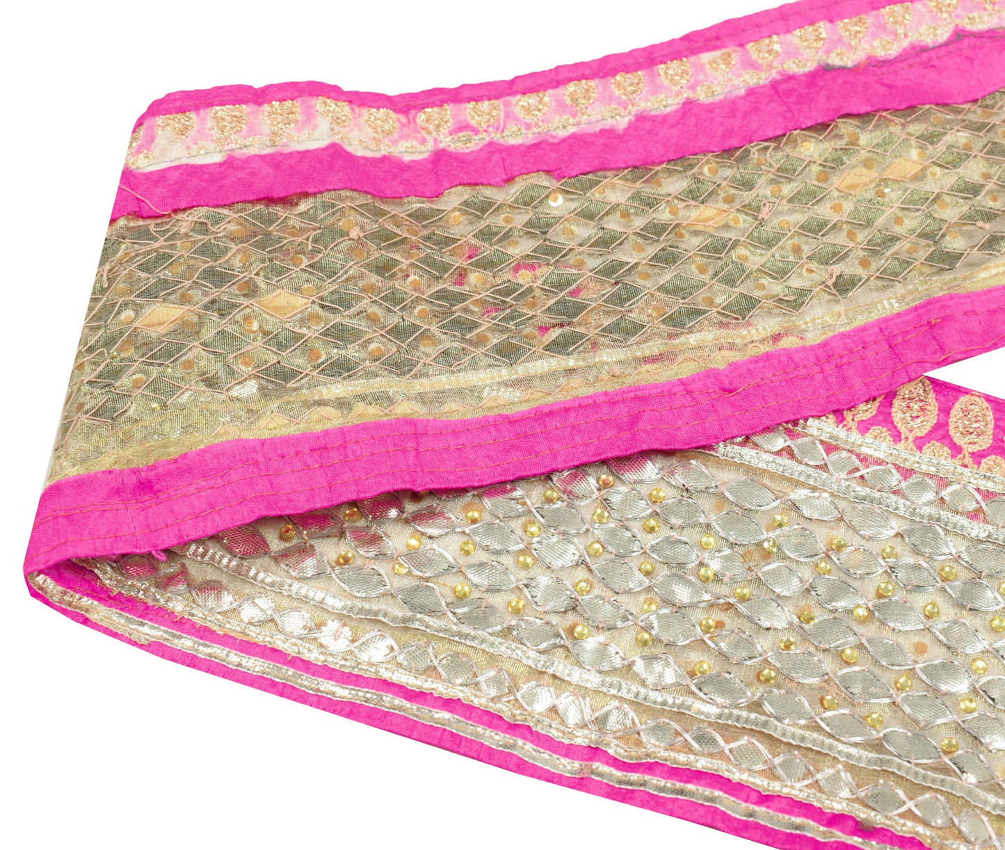 Sushila Vintage Tissue Saree Border Gotta Patti Craft Sewing Trim Lace Ribbon