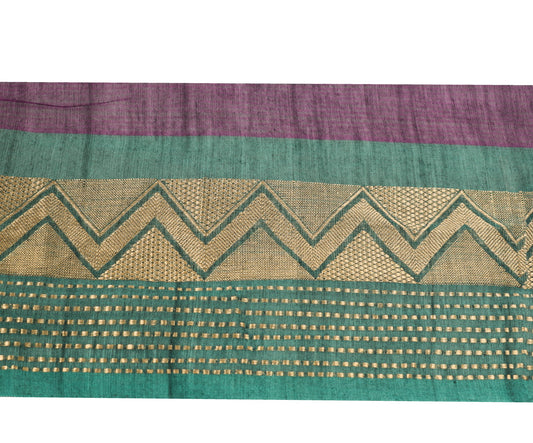 Sushila Vintage Green Saree Border Zari Woven Craft Sewing Trim PureCotton Lace