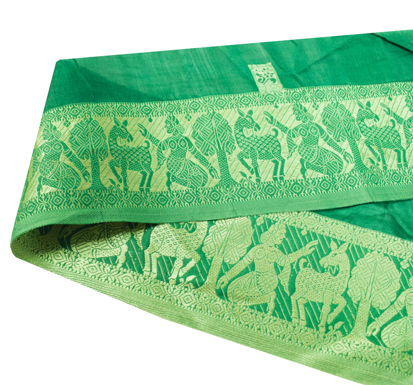 Sushila Vintage Baluchari Woven Saree Border Craft Sewing Trim Pure Silk Lace