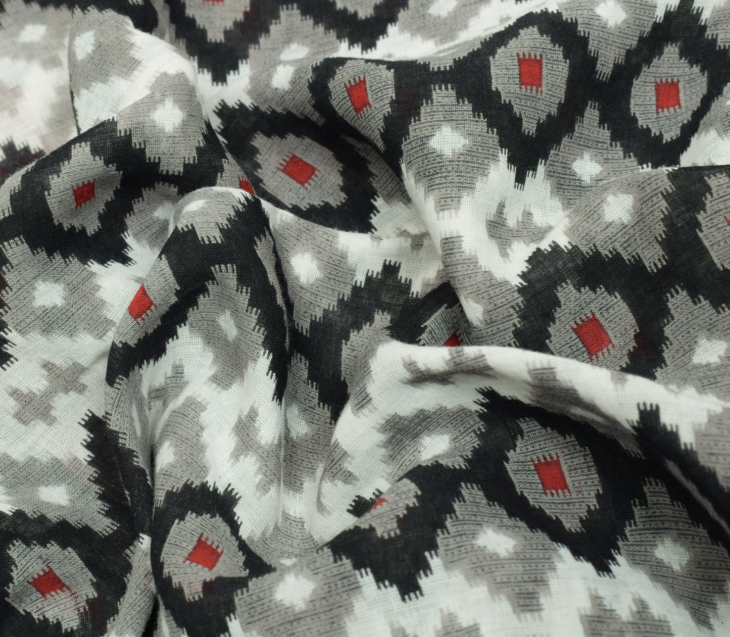Sushila Vintage White Indian Saree 100% Pure Cotton Printed Soft Craft Fabric