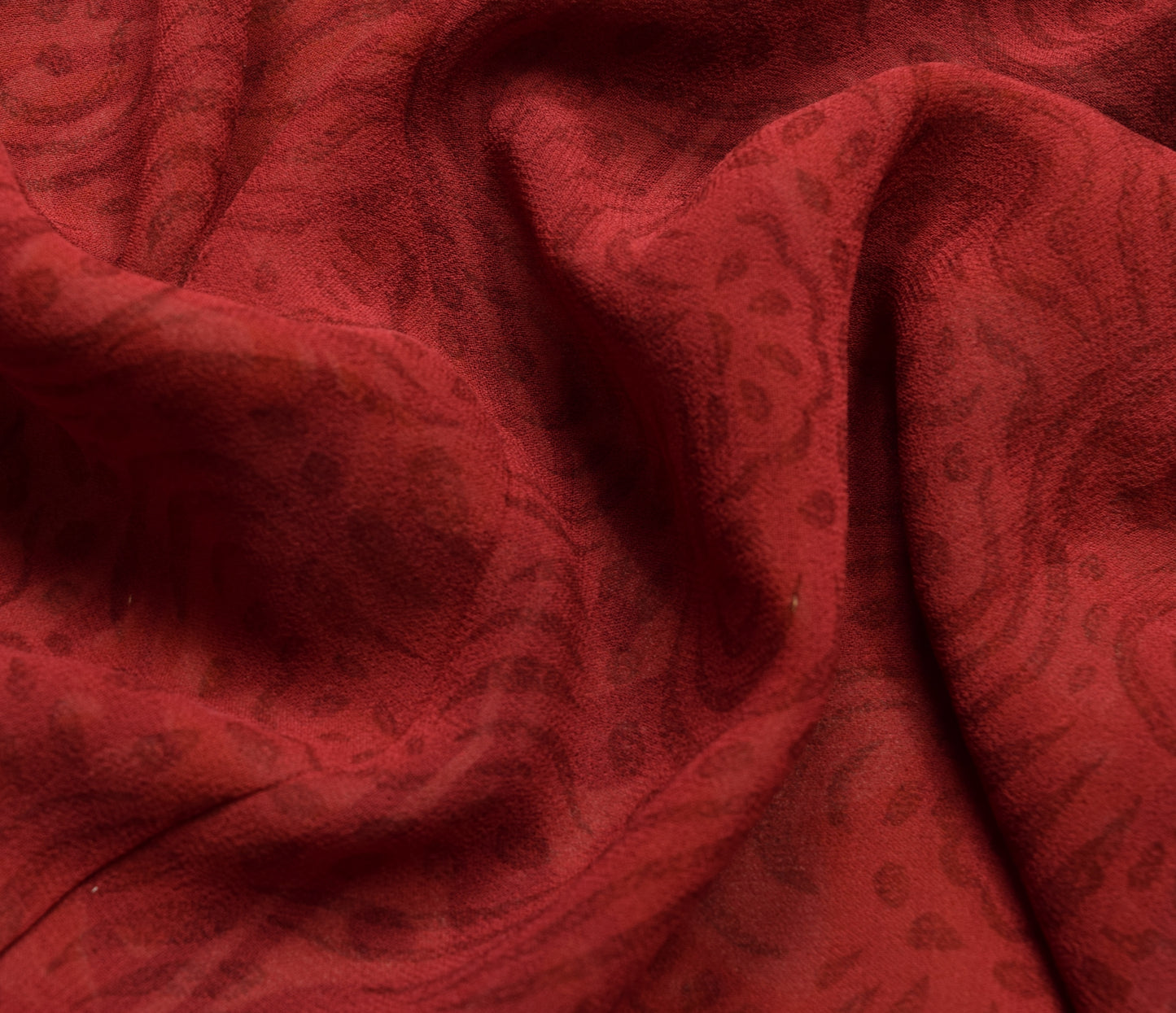 Sushila Vintage Saree 100% Pure Georgette Silk Floral Printed Multi-Color Fabric