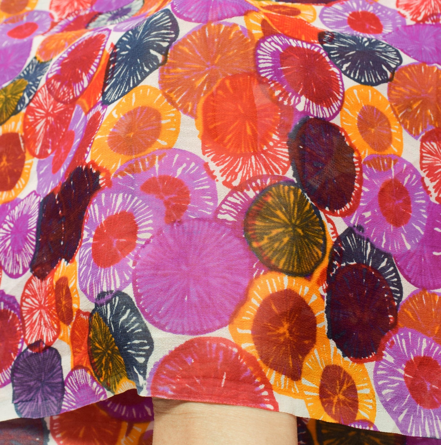 Sushila Vintage Saree 100% Pure Georgette Silk Printed White Dress Craft Fabric