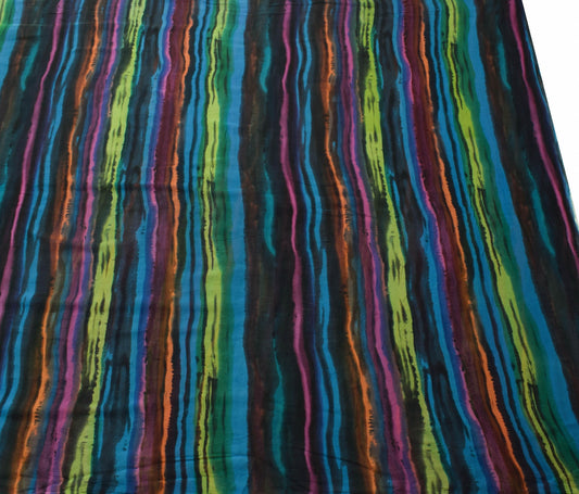 Sushila Vintage Multi-Color Stylish Saree Pure Georgette Printed Craft Fabric