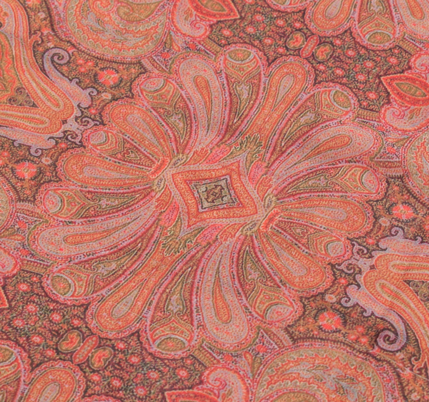 Sushila Vintage Multi-Color Silk Saree Digital Printed Soft Paisley Craft Fabric