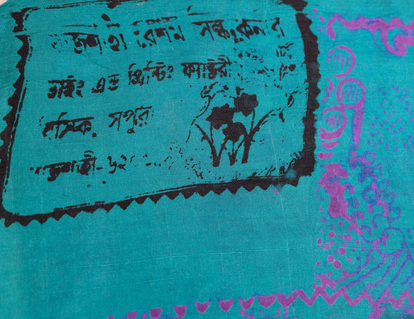 Sushila Vintage Dark Gray Saree 100% Pure Silk Printed BRANDED Soft Craft Fabric