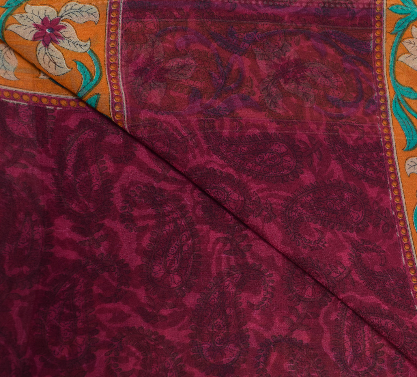 Sushila Vintage Green Printed Dupatta Blend Georgette Silk Women's Long Stole