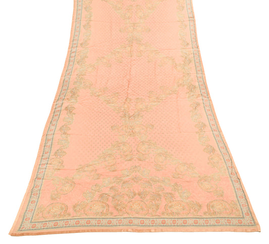 Sushila Vintage Indian Dupatta 100% Pure Silk Digital Printed Floral Long Stole
