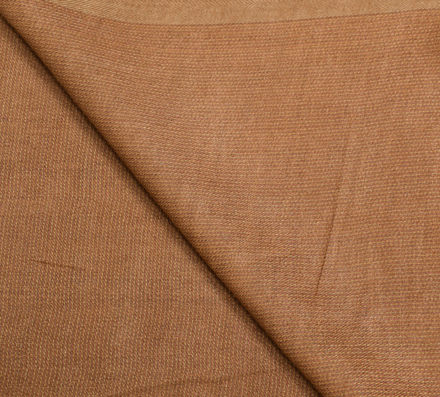 Sushila Vintage Light Brown Dupatta 100% Pure Khadi Woven Handloom Long Stole