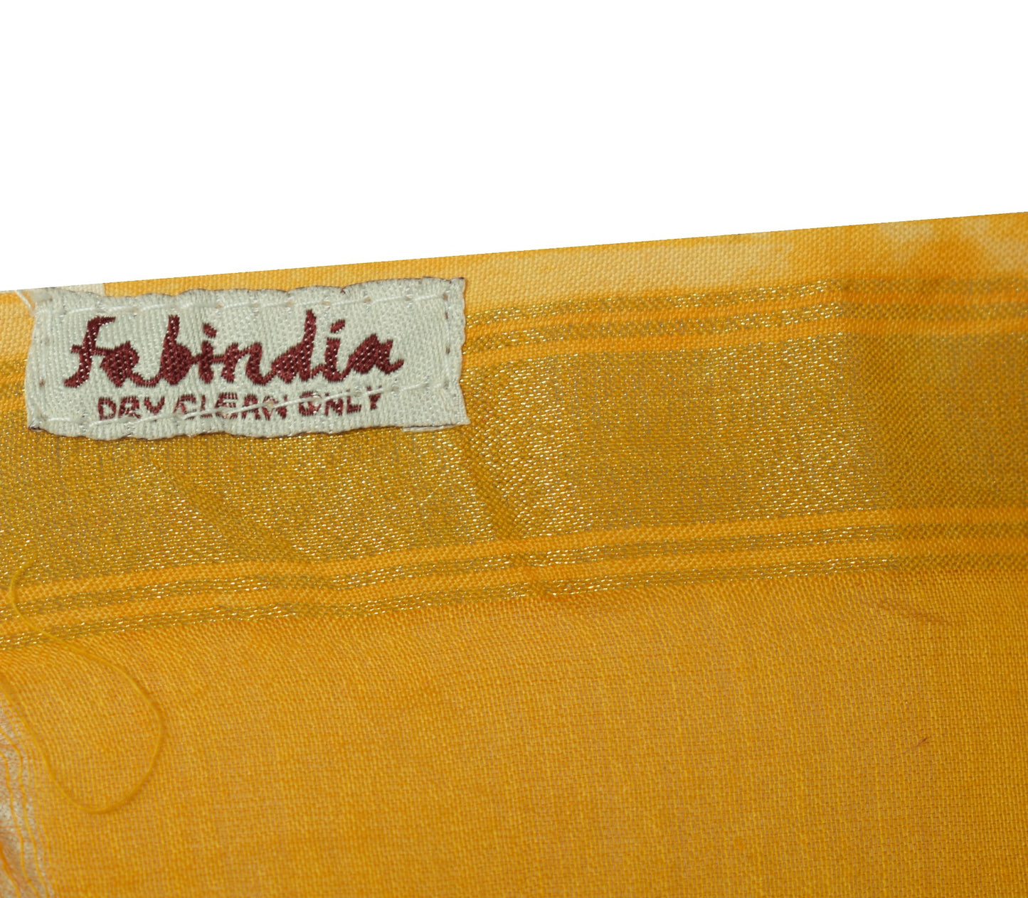 Sushila Vintage Yellow BRANDED Dupatta Hand Block Printed Pure Cotton Silk Stole