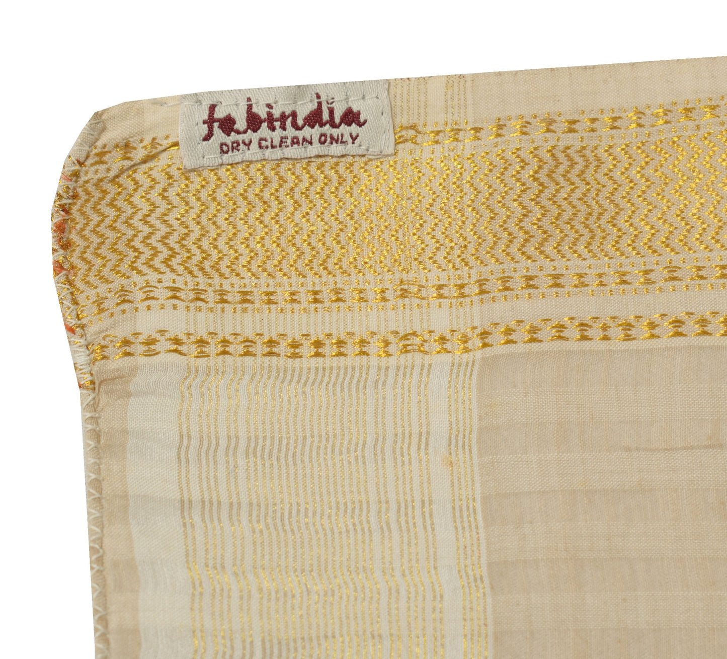 Sushila Vintage Cream Dupatta 100%Pure Cotton Floral Embroidered Long Stole Wrap