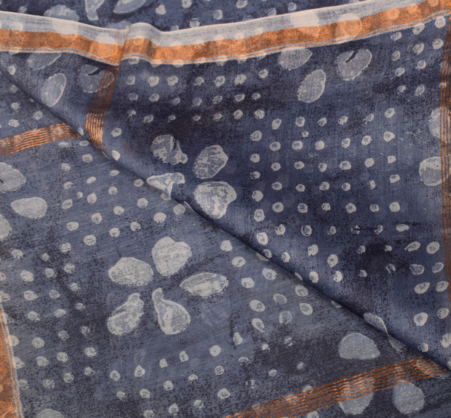 Sushila Vintage Black Dupatta Pure Cotton Silk Printed Geometric Soft Long Stole