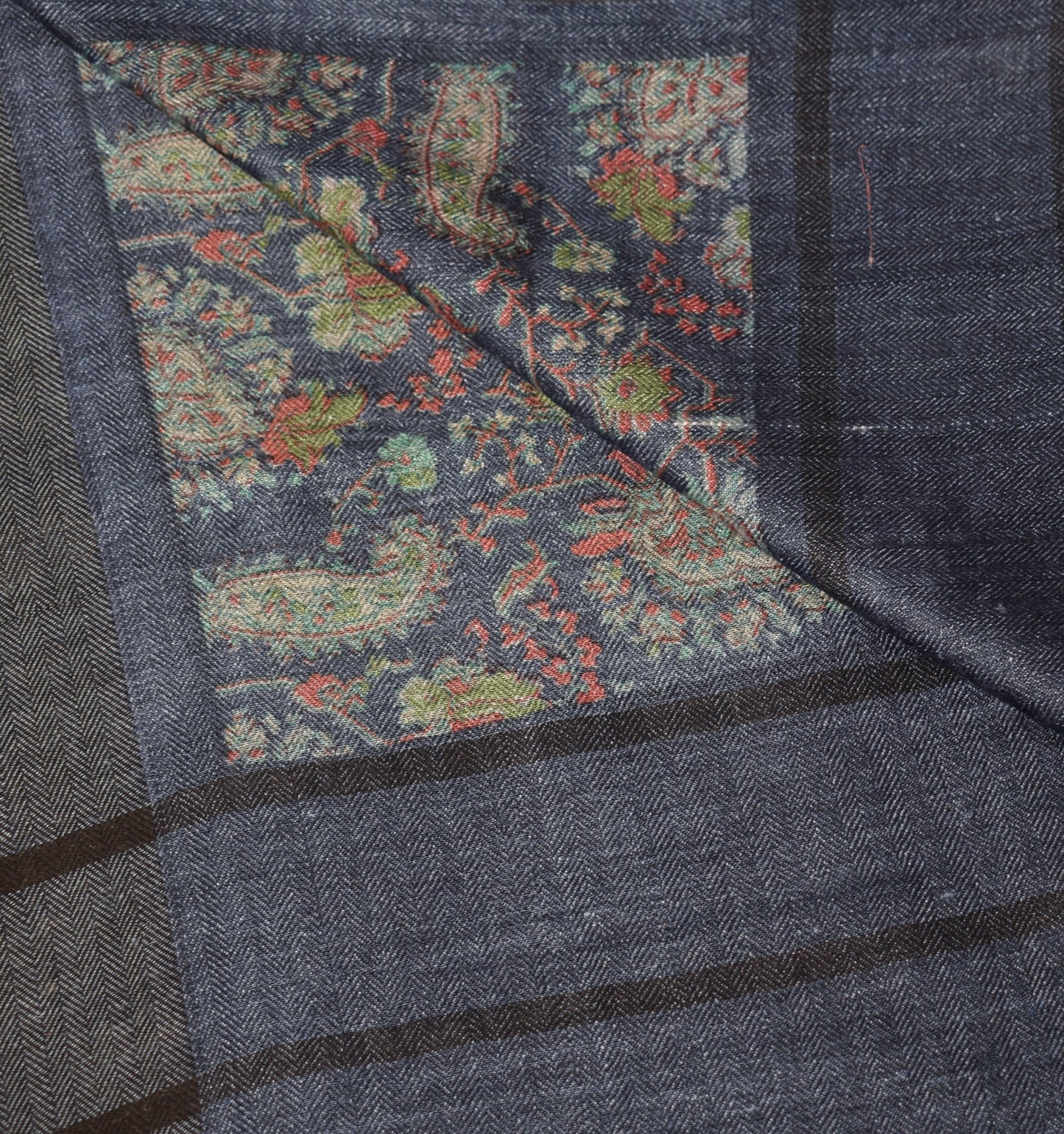 Sushila Vintage Floral & Paisley Dupatta Pure Woolen Printed Soft Long Stole