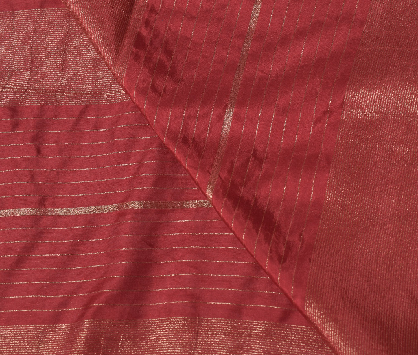 Sushila Vintage Maroon Dupatta Pure Cotton Silk Zari Woven Soft Long Stole Wrap