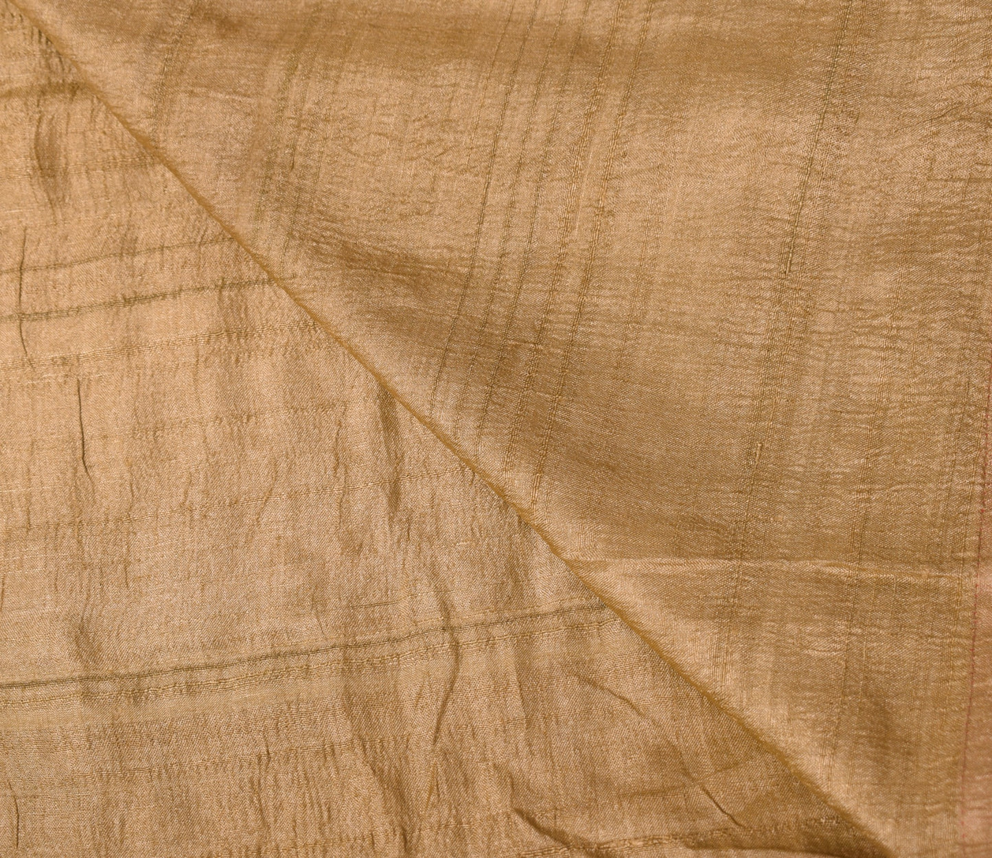 Sushila Vintage Pure Tussuar Silk Dupatta Brown with Contrast Border Long Stole