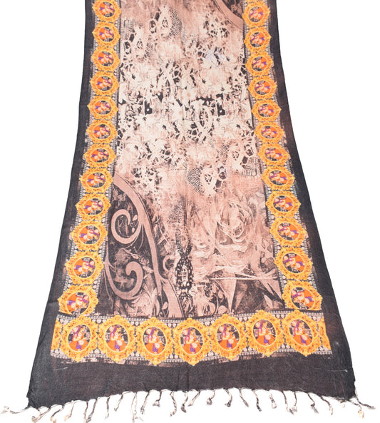 Sushila Vintage Digital Printed Dupatta Pure Woolen Soft Warm Long Stole Scarves