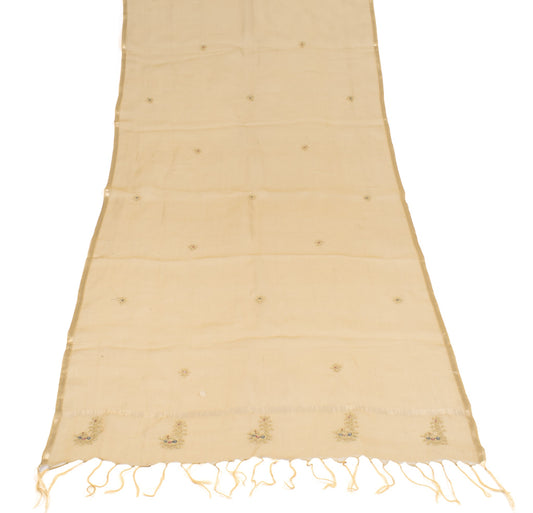Sushila Vintage BRANDED Green Dupatta Pure Organza Zari Embroidered Long Stole